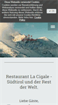 Mobile Screenshot of lacigale-restaurant.de